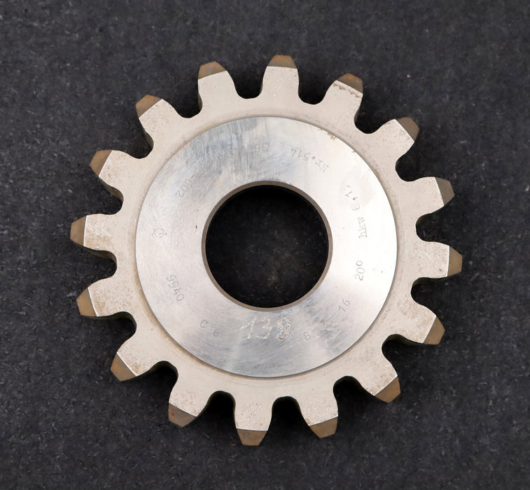 Bild des Artikels PWS-Scheibenschneidrad-gear-shaper-m=-8mm-EGW=-20°-Z=-16-Ø-149-x-28-x-Ø-1-3/4"