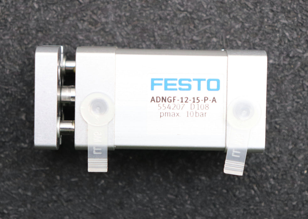 Bild des Artikels FESTO-Kompaktzylinder-ADNGF-12-15-P-A-Artikel-Nr.-554207-Hub-15mm-pmax.-10bar