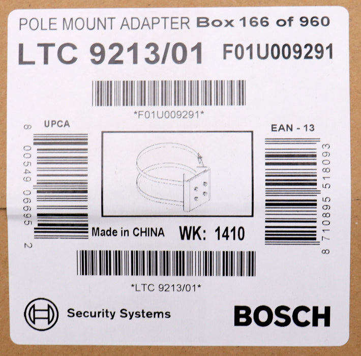 Bild des Artikels BOSCH-SECURITY-SYSTEMS-Pole-Mount-Adapter-LTC-9213/01-F01U0099291-WK:-1410