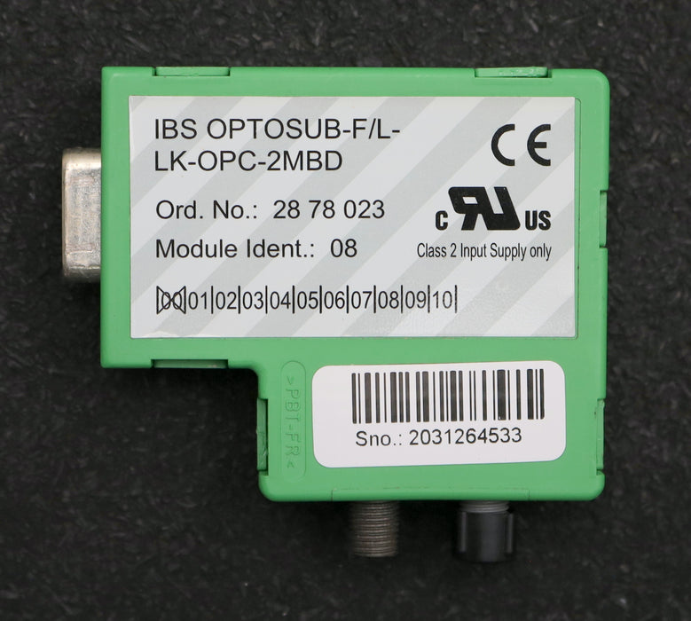 Bild des Artikels PHOENIX-CONTACT-LWL-Adapter-IBS-OPTOSUB-F/L-LK-OPC-2MBD-Ord.No.-2878023-Modul-08