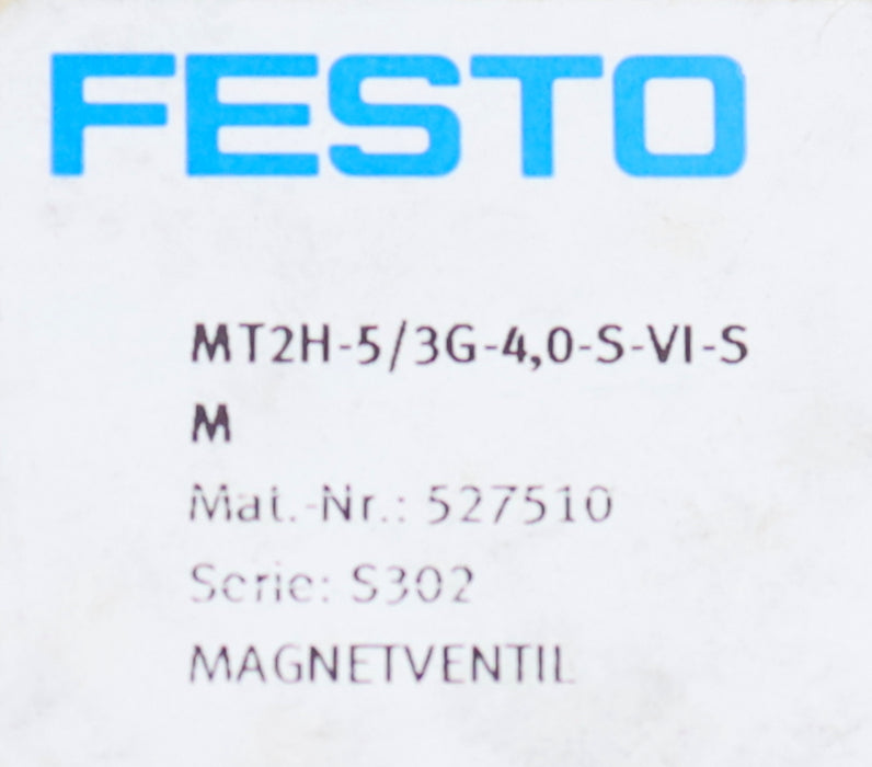 Bild des Artikels FESTO-Magnetventil-magnetic-valve-MT2H-5/3G-4,0-S-VI-SM-Art.Nr.-527510