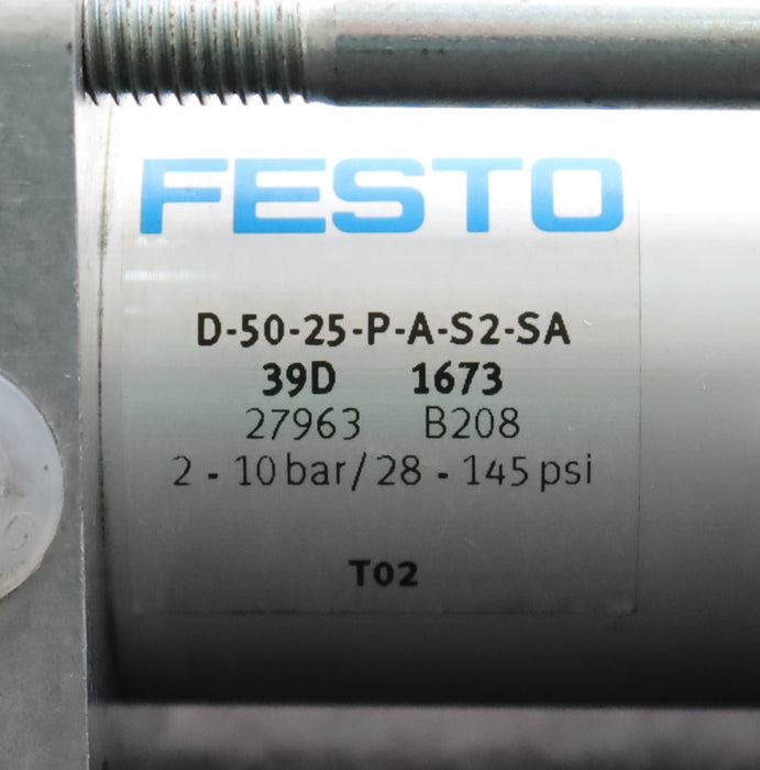 Bild des Artikels FESTO-Normzylinder-standard-cylinder-D-50-25-P-A-S2-SA-Art.Nr.-27963-Hub-25mm