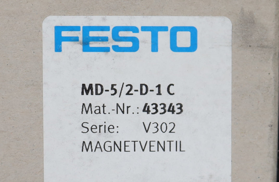 Bild des Artikels FESTO-Magnetventil-magnetic-valve-MD-5/2-D-1-C-Art.Nr.-43343-2-16bar