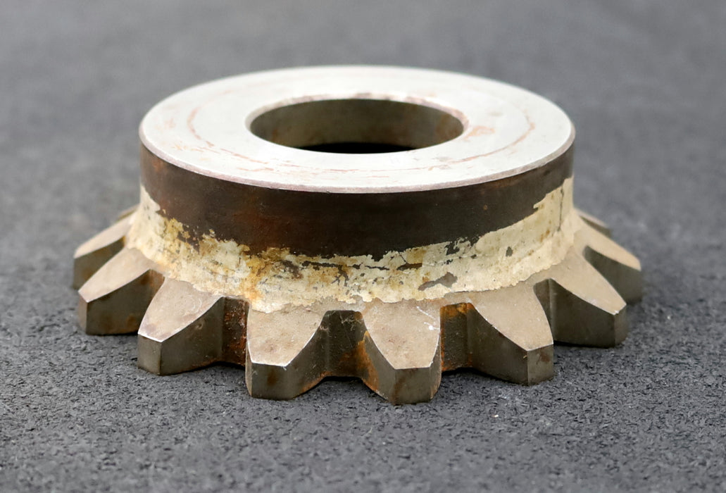 Bild des Artikels PWS-Glockenschneidrad-für-Zahnwellen-DIN5480-m=8mm-EGW-30°-Z=14-Ø122x37xØ1-3/4"