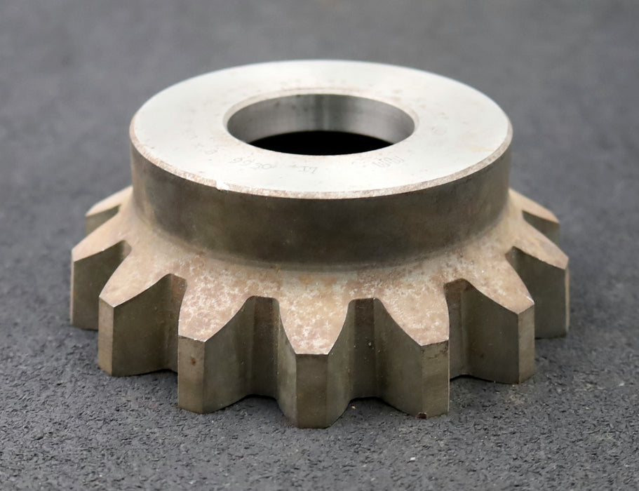 Bild des Artikels PWS-Glockenschneidrad-für-Zahnwellen-DIN5480-m=8mm-EGW-30°-Z=14-Ø124x48xØ1-3/4"