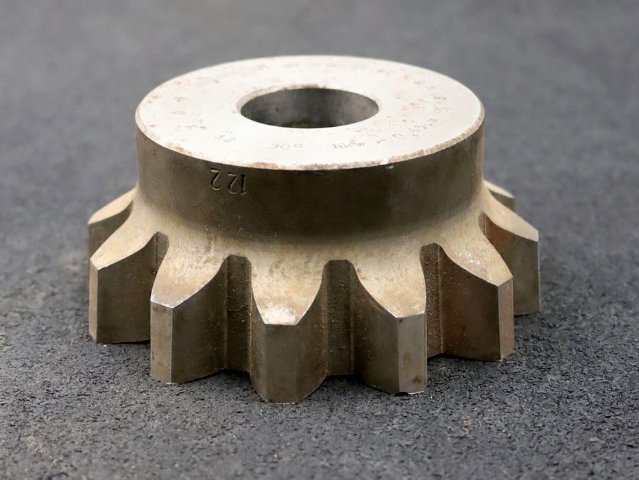 Bild des Artikels PWS-Glockenschneidrad-für-Zahnwellen-DIN5480-m=8mm-EGW-30°-Z=12-Ø110x49xØ1-1/4"