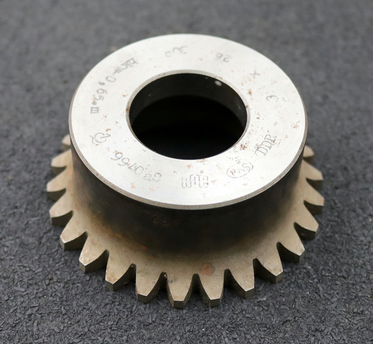 Bild des Artikels PWS-Glockenschneidrad-für-Zahnwellen-DIN5480-m=3mm-EGW-30°-Z=26-Ø81x33xØ1-1/4"