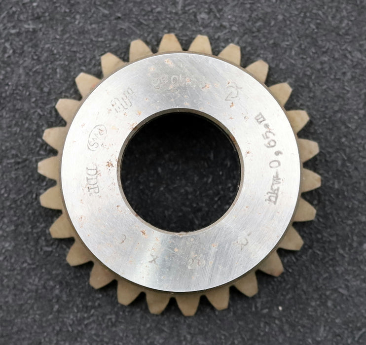 Bild des Artikels PWS-Glockenschneidrad-für-Zahnwellen-DIN5480-m=3mm-EGW-30°-Z=26-Ø81x33xØ1-1/4"