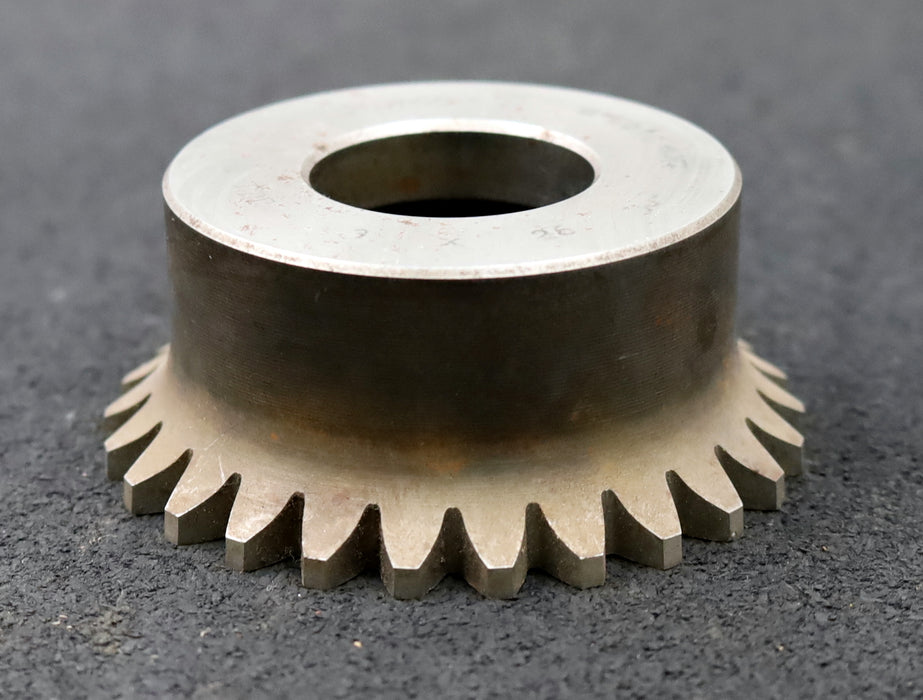 Bild des Artikels PWS-Glockenschneidrad-für-Zahnwellen-DIN5480-m=3mm-EGW-30°-Z=26-Ø81x33xØ1-1/4"