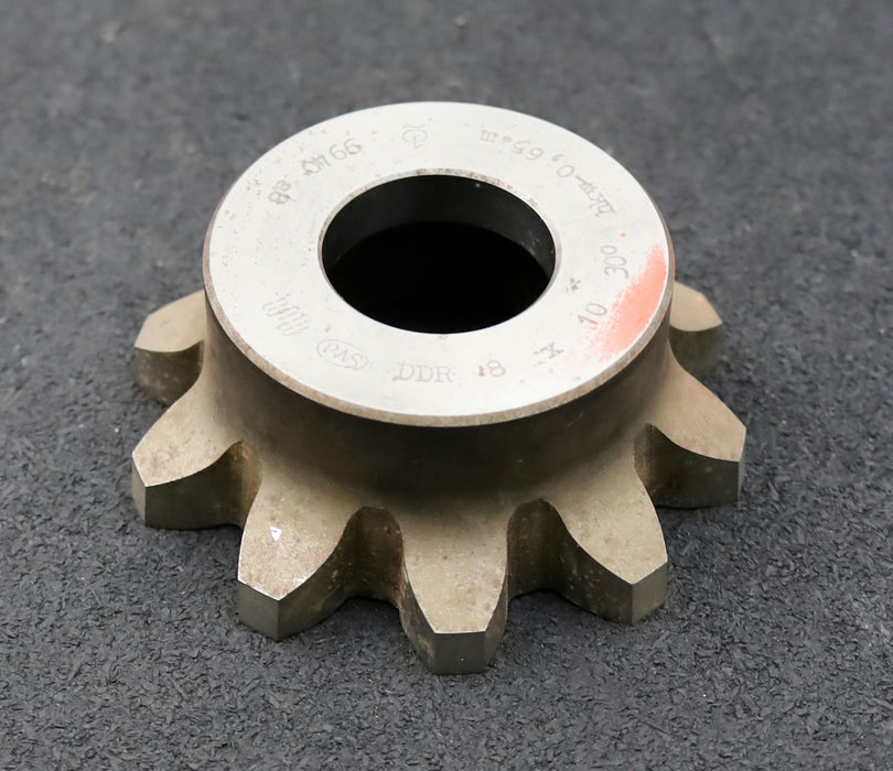 Bild des Artikels PWS-Glockenschneidrad-für-Zahnwellen-DIN5480-m=8mm-EGW-30°-Z=10-Ø91x36xØ1-1/4"