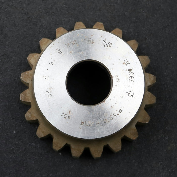 Bild des Artikels PWS-Glockenschneidrad-für-Zahnwellen-DIN5480-m=5mm-EGW-30°-Z=20-Restbreite-17mm