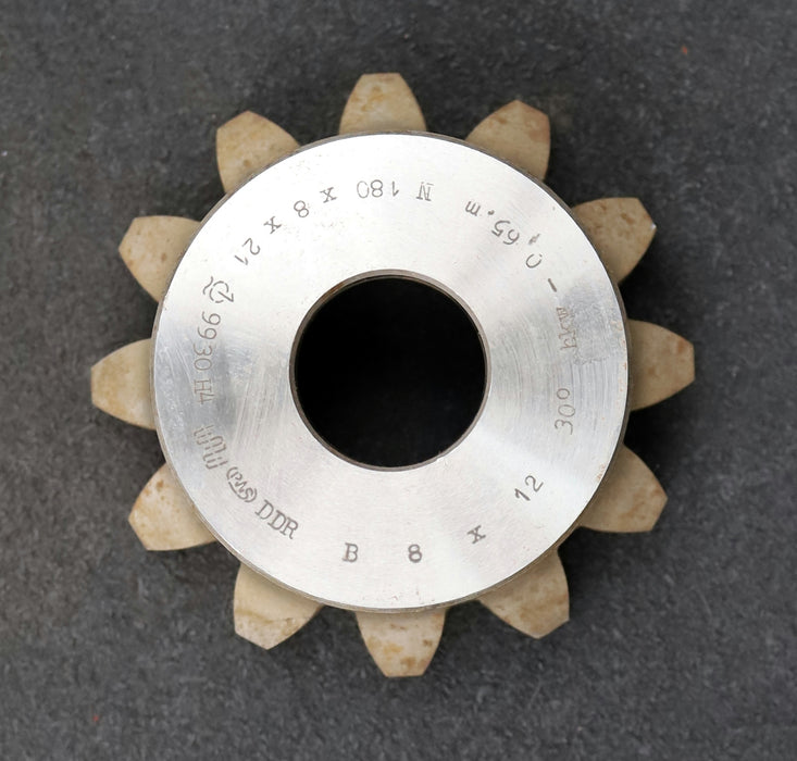 Bild des Artikels PWS-Glockenschneidrad-für-Zahnwellen-DIN5480-m=8mm-EGW-30°-Z=12-Qualität-B