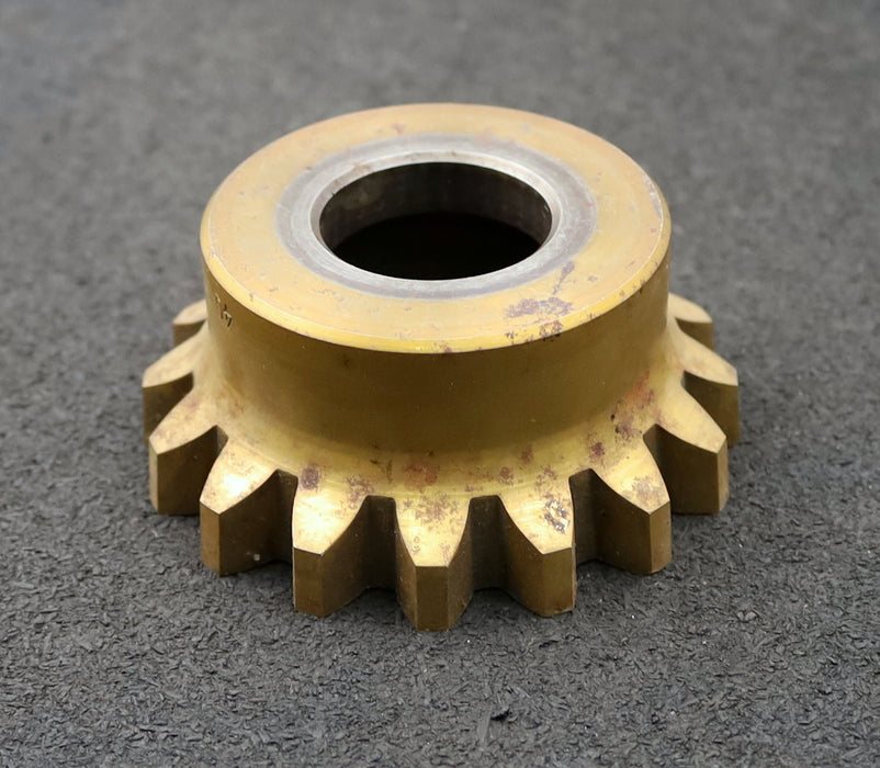 Bild des Artikels PWS-Glockenschneidrad-für-Zahnwellen-DIN5480-m=5mm-EGW-30°-Z=16-Ø87x38xØ1-1/4"