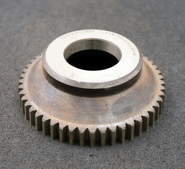 Bild des Artikels Glockenschneidrad-für-Zahnwellen-DIN5480-m=2,4mm-EGW-30°-Z=50-Ø124x41xØ1-3/4"