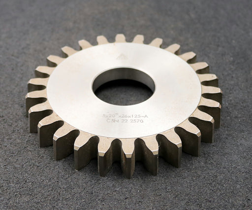 Bild des Artikels TOS-Scheibenschneidrad-m=5mm-EGW-20°-Z=26-Ø142x20xØ1-3/4"-Qualität-A-HSS30