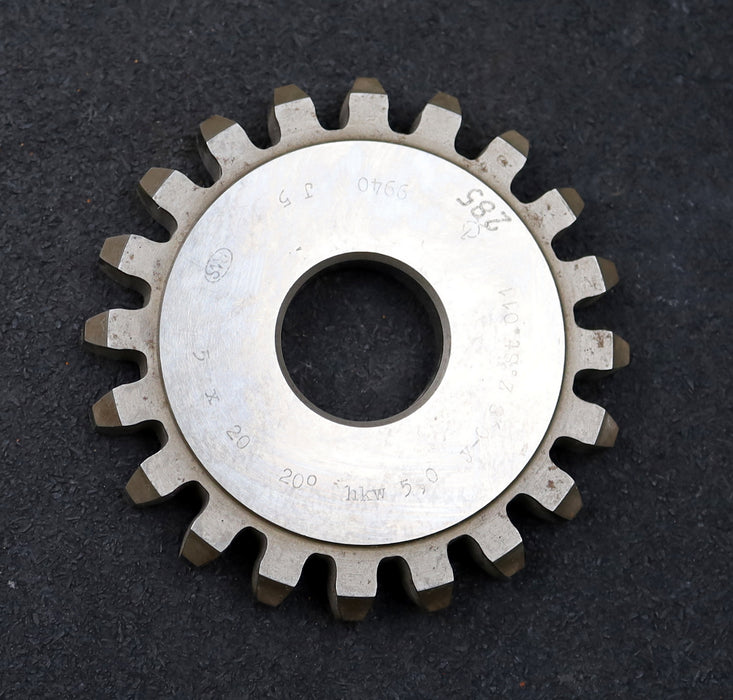 Bild des Artikels PWS-Scheibenschneidrad-m=5mm-EGW-20°-Z=20-hkw-5,0-Ø110x15xØ1-1/4"-gebraucht