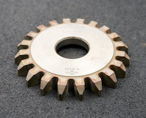 Bild des Artikels PWS-Scheibenschneidrad-m=5mm-EGW-20°-Z=20-hk-1,25m-BP-II-Ø112x15xØ1-1/4"