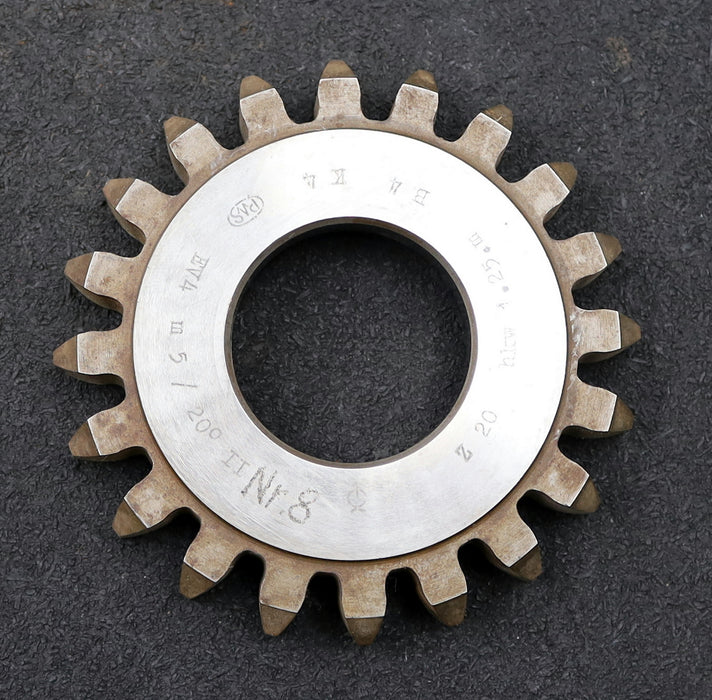 Bild des Artikels PWS-Scheibenschneidrad-m=5mm-EGW-20°-Z=20-hkw-1,25m-BP-II-gebraucht