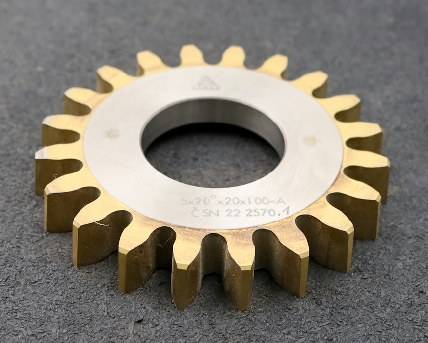 Bild des Artikels TOS-Scheibenschneidrad-m=5mm-EGW-20°-Z=20-Ø112x17xØ1-3/4"-Qualität-A-HSS30