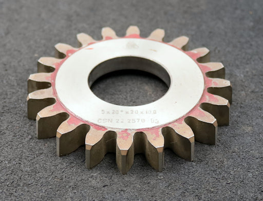 Bild des Artikels TOS-Scheibenschneidrad-m=5mm-EGW-20°-Z=20-Ø113x15xØ1-3/4"-mit-Beschichtung