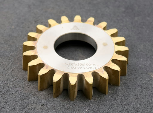 Bild des Artikels TOS-Scheibenschneidrad-m=5mm-EGW-20°-Z=20-Ø113x22xØ1-3/4"-Qualität-A-HSS30