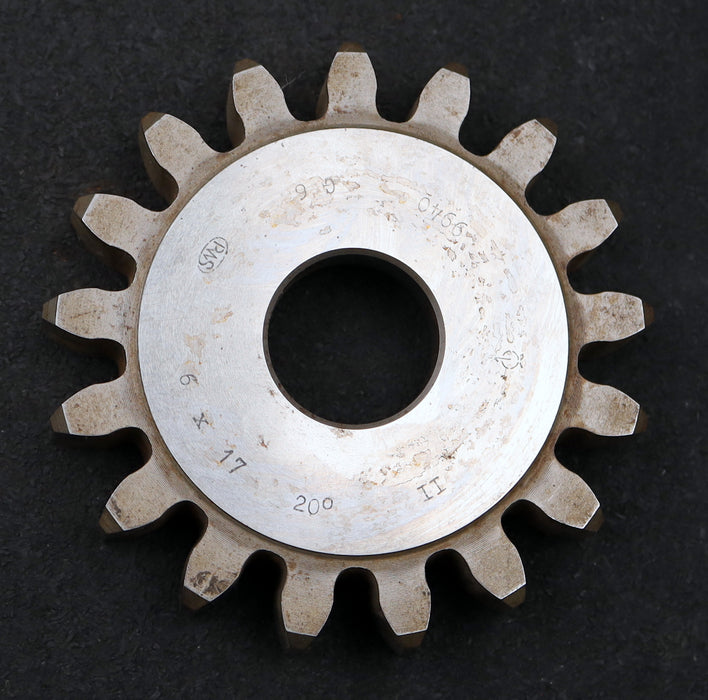 Bild des Artikels PWS-Scheibenschneidrad-m=6mm-EGW-20°-Z=17-BP-II-Ø118x22xØ1-1/4"-gebraucht