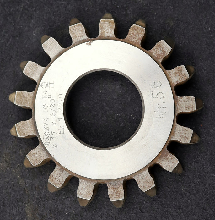 Bild des Artikels PWS-Scheibenschneidrad-m=6mm-EGW-20°-Z=17-BP-II-hk-1,25.m-Ø117x18xØ1-3/4"