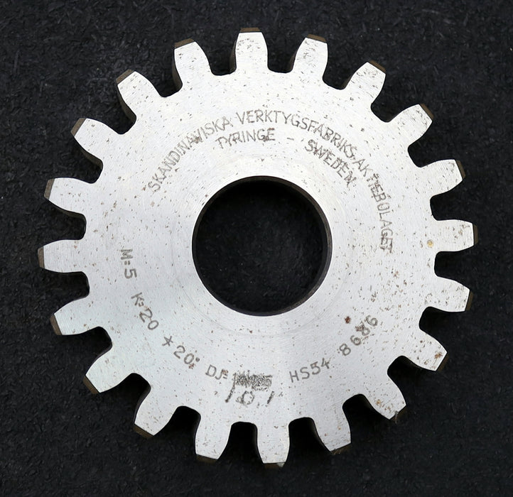 Bild des Artikels SVA-TYRINGE-SWEDEN-Scheibenschneidrad-m=5mm-EGW-20°-Z=20-Ø110x18xØ1-1/4"