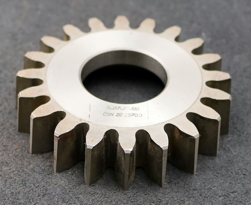 Bild des Artikels Scheibenschneidrad-m=5mm-EGW-20°-Z=20-Ø115x24xØ1-3/4"-gebraucht