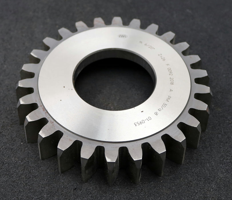 Bild des Artikels PWS-Scheibenschneidrad-m=6mm-EGW-20°-Z=26-Ø174x31xØ2-3/4"-Qualität-A-gebraucht