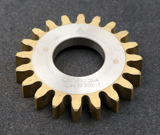 Bild des Artikels TOS-Scheibenschneidrad-m=5mm-EGW-20°-Z=20-Ø112x17xØ1-3/4"-Qualität-A-gebraucht