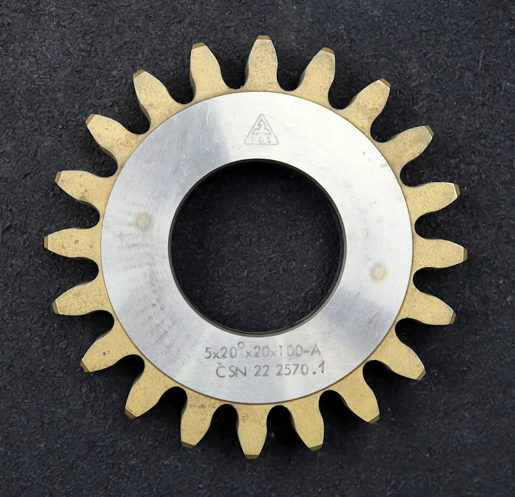 Bild des Artikels TOS-Scheibenschneidrad-m=5mm-EGW-20°-Z=20-Ø112x17xØ1-3/4"-Qualität-A-gebraucht