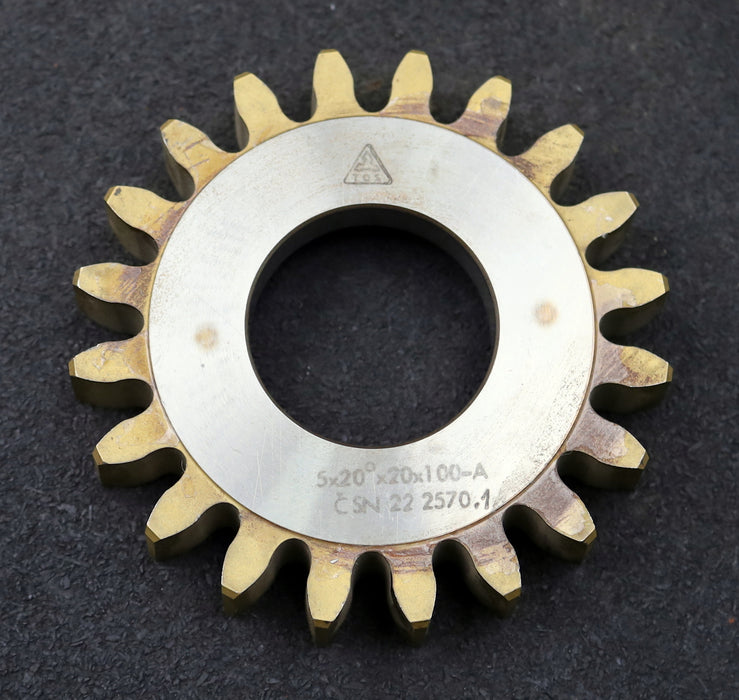 Bild des Artikels TOS-Scheibenschneidrad-m=5mm-EGW-20°-Z=20-Ø112x20xØ1-3/4"-Qualität-A-gebraucht