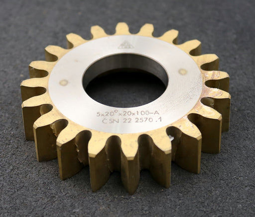 Bild des Artikels TOS-Scheibenschneidrad-m=5mm-EGW-20°-Z=20-Ø114x24xØ1-3/4"-Qualität-A-gebraucht