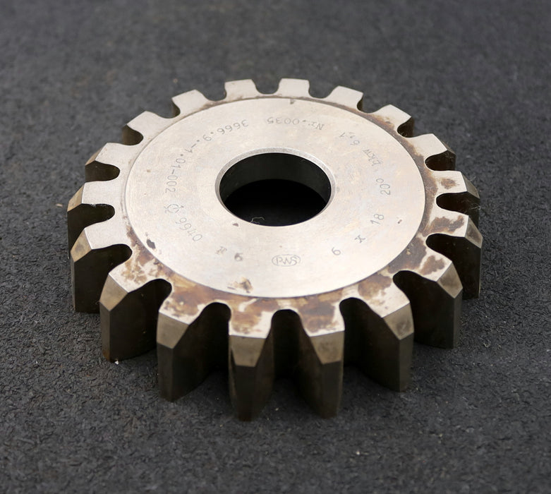 Bild des Artikels PWS-Scheibenschneidrad-gear-shaper-m=-6mm-EGW-20°-Z=-18-hkw-6,1-Restnutzung-19mm