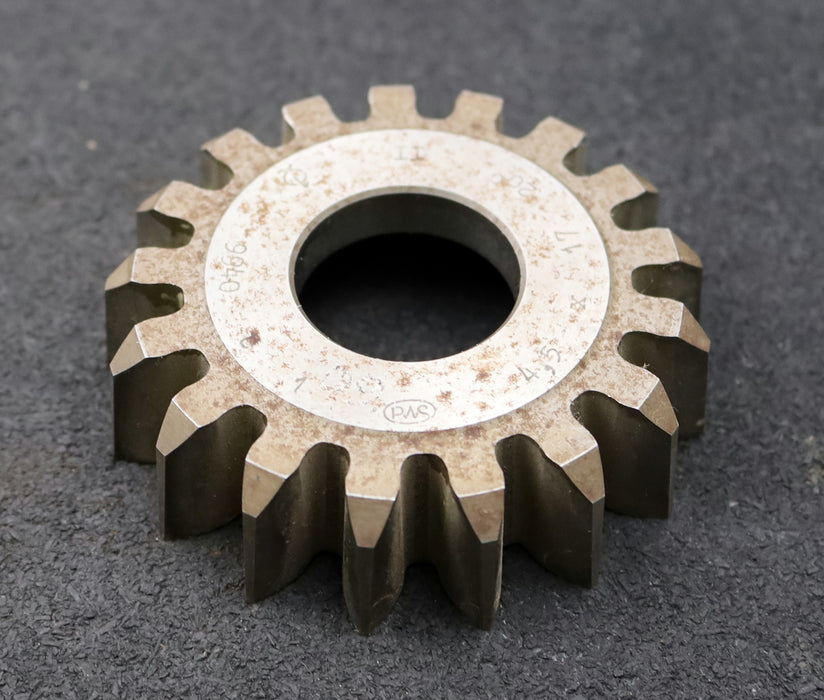 Bild des Artikels PWS-Scheibenschneidrad-gear-shaper-m=-4,5mm-EGW-20°-Z=-17-BP-II-Ø90x24xØ1-1/4"