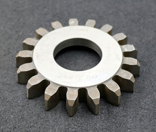 Bild des Artikels LORENZ-Scheibenschneidrad-gear-shaper-m=6mm-EGW-20°-Z=17-Ø117x18xØ1-3/4"