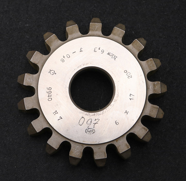 Bild des Artikels PWS-Scheibenschneidrad-gear-shaper-m=6mm-EGW-20°-Z=17-hkw-6,3m-Ø116x25xØ1-1/4"