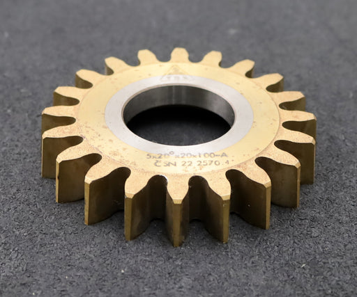 Bild des Artikels TOS-Scheibenschneidrad-gear-shaper-m=-5mm-EGW-20°-Z=-20-Ø113x20xØ1-3/4"