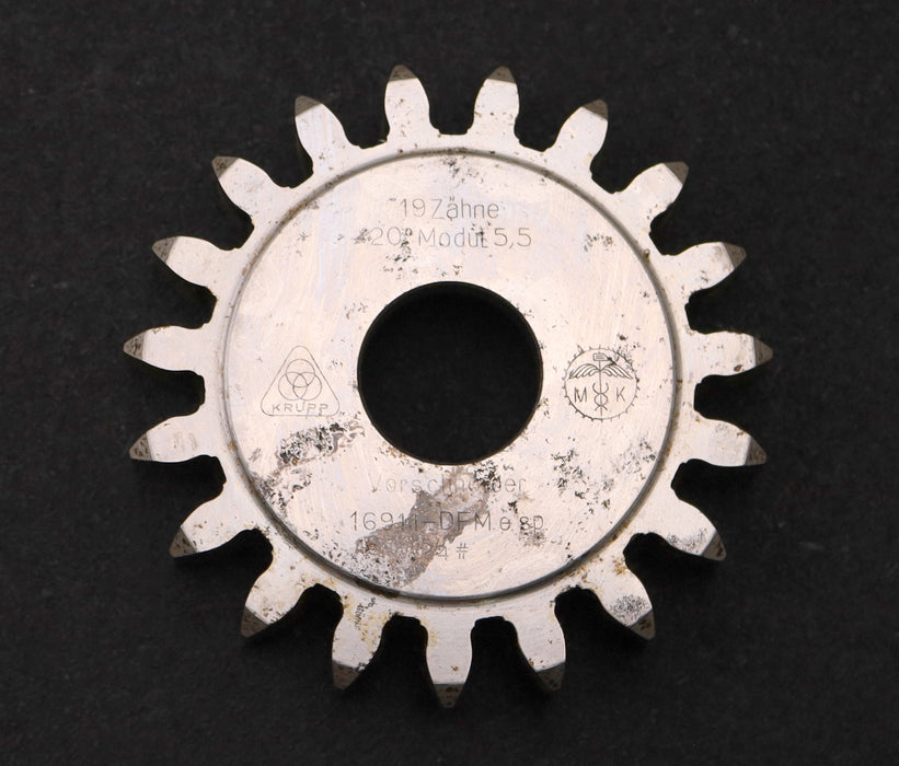 Bild des Artikels KRUPP-Scheibenschneidrad-gear-shaper-Vorschneider-m=5,5mm-EGW-20°-Z=19