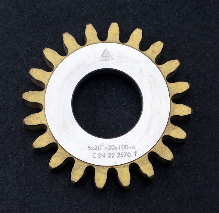 Bild des Artikels TOS-Scheibenschneidrad-gear-shaper-m=-5mm-EGW-20°-Z=-20-Ø113x19xØ1-3/4"