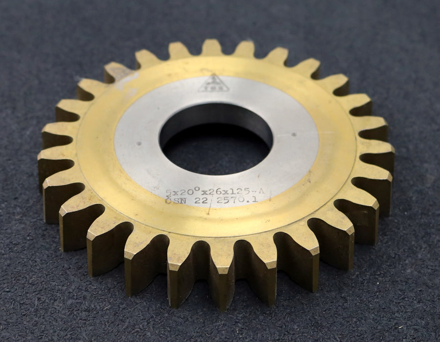 Bild des Artikels TOS-Scheibenschneidrad-gear-shaper-m=-5mm-EGW-20°-Z=-26-Ø143x21xØ1-3/4"