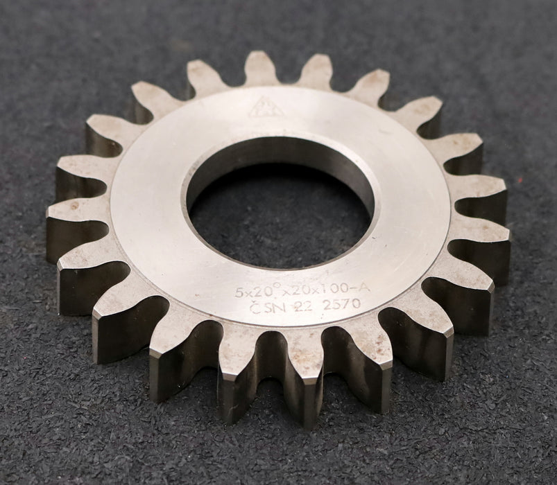 Bild des Artikels TOS-Scheibenschneidrad-gear-shaper-m=-5mm-EGW-20°-Z=-20-Ø113x16xØ1-3/4"