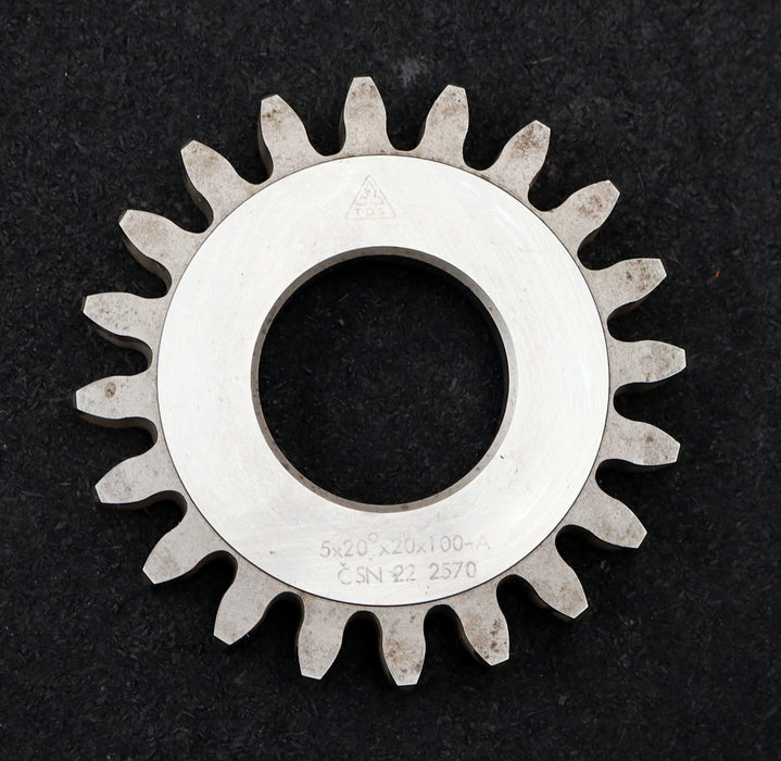 Bild des Artikels TOS-Scheibenschneidrad-gear-shaper-m=-5mm-EGW-20°-Z=-20-Ø113x16xØ1-3/4"