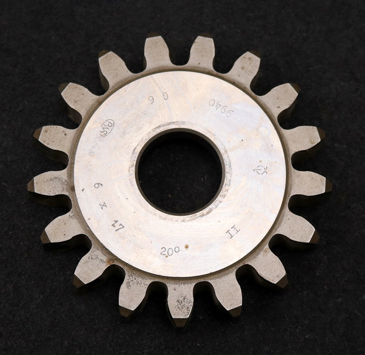 Bild des Artikels PWS-Scheibenschneidrad-gear-shaper-m=-6mm-EGW-20°-Z=-17-BP-II-Ø117x19xØ1-1/4"