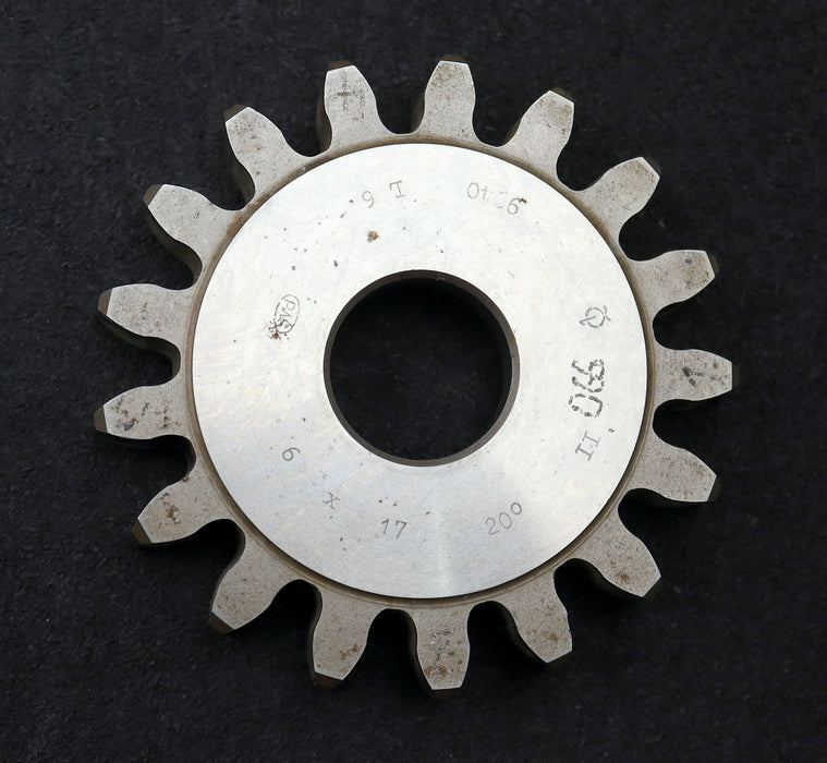 Bild des Artikels PWS-Scheibenschneidrad-gear-shaper-m=-6mm-EGW-20°-Z=-17-BP-II-Ø118x19xØ1-1/4"