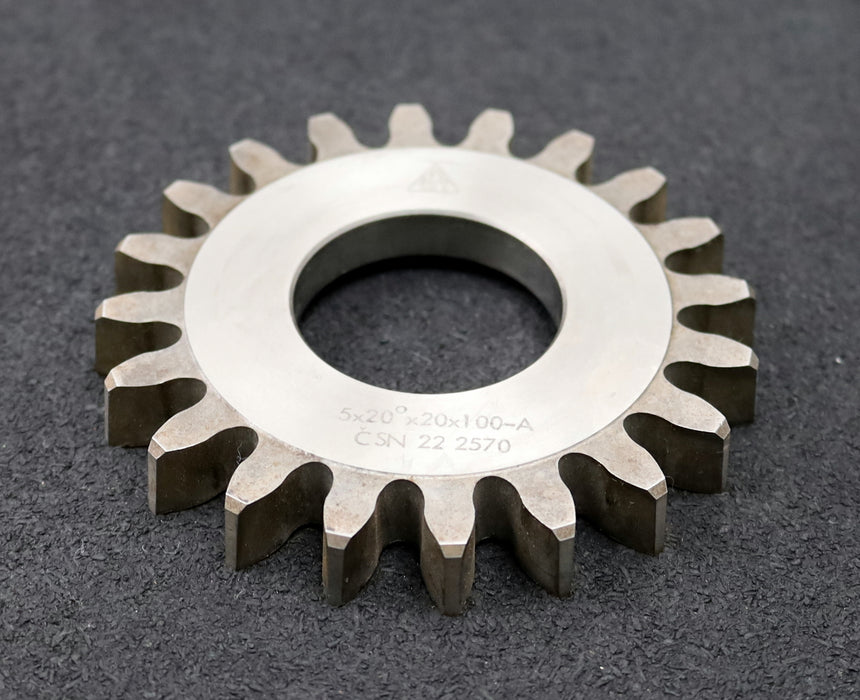 Bild des Artikels TOS-Scheibenschneidrad-gear-shaper-m=-5mm-EGW-20°-Z=-20-Ø111x14xØ1-3/4"