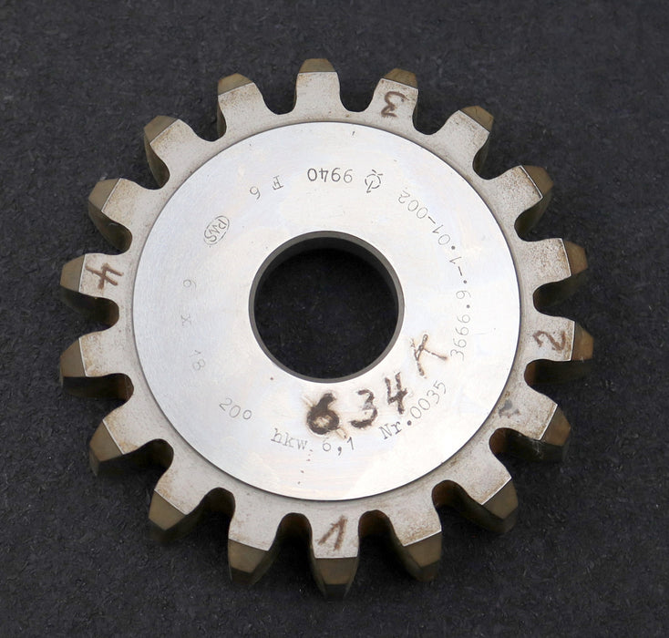 Bild des Artikels PWS-Scheibenschneidrad-m=-6mm-EGW-20°-Z=-18-hkw-6,1-Ø125x26xØ1-1/4"