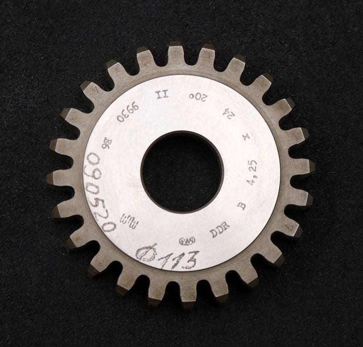 Bild des Artikels PWS-Scheibenschneidrad-gear-shaper-m=-4,25mm-EGW-20°-Z=-24-BP-II-Ø112x19xØ1-1/4"