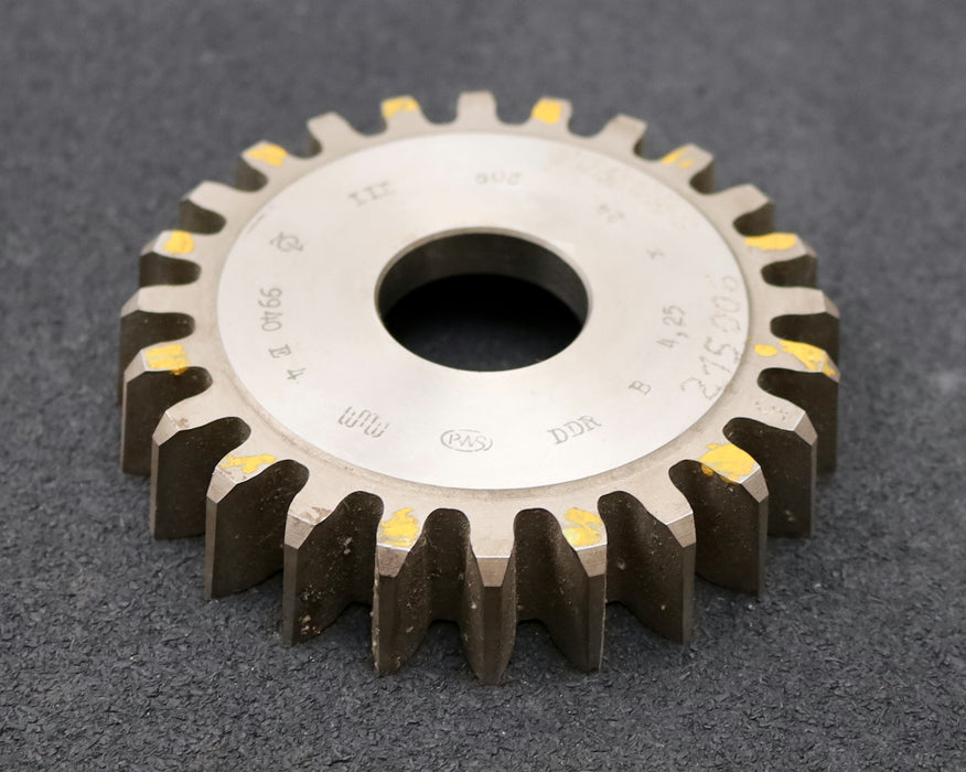 Bild des Artikels PWS-Scheibenschneidrad-m=-4,25mm-EGW-20°-Z=-24-BP-III-Ø114x22xØ1-1/4"-Qualität-B